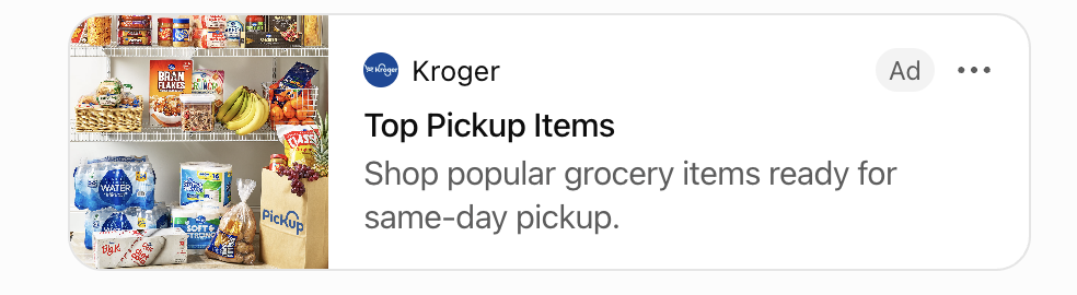 Kroger ad example displayed in ChatGPT